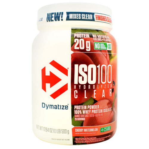 Dymatize ISO100 Hydrolyzed Clear - Cherry Watermelon - 20 Servings - 705016340026