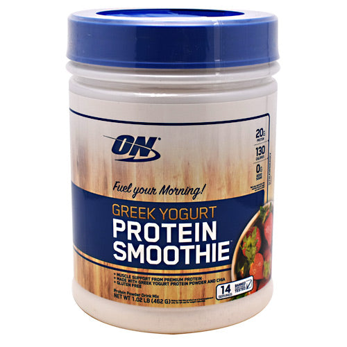 Optimum Nutrition Greek Yogurt Protein Smoothie - Strawberry - 14 Servings - 748927056716