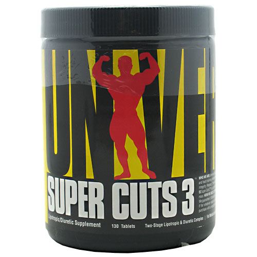 Universal Nutrition Super Cuts 3 - 130 Tablets - 039442060624