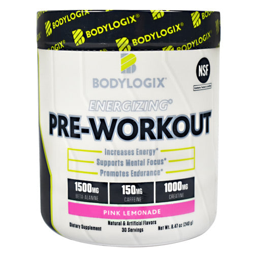 BodyLogix Energizing Pre-Workout - Pink Lemonade - 30 Servings - 694422030082