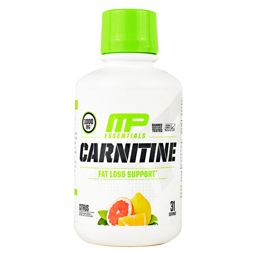 MusclePharm Essential Carnitine - Citrus - 31 Servings - 856737003872