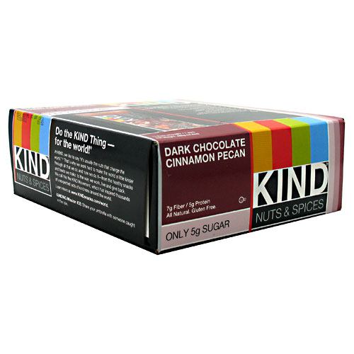 Kind Snacks Kind Bar - Dark Chocolate Cinnamon Pecan - 12 Bars - 602652177521