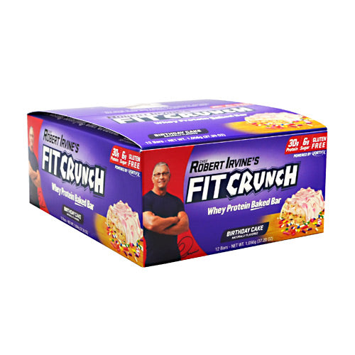 Fit Crunch Bars Fit Crunch Bar - Birthday Cake - 12 Bars - 839138002651