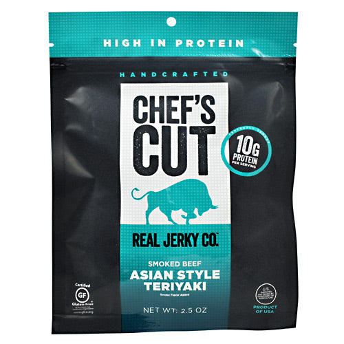 Chefs Cut Real Jerky Smoked Beef - Asian Style Teriyaki - 2.5 oz - 858959005894