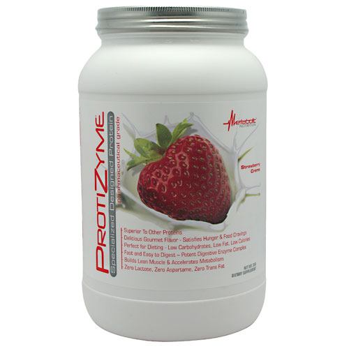 Metabolic Nutrition Protizyme - Strawberry Creme - 2 lb - 764779329181