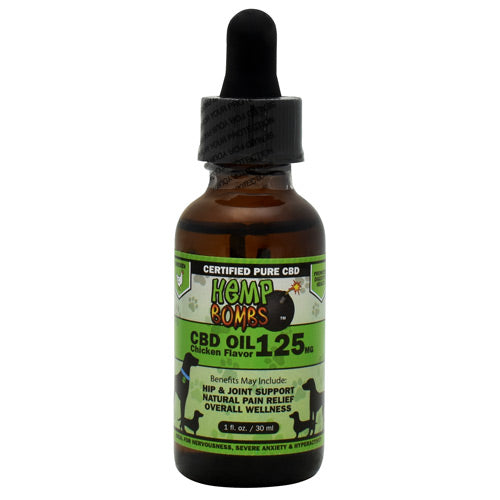 Hemp Bombs Pets CBD Oil - Chicken - 125 mg - 748079971509