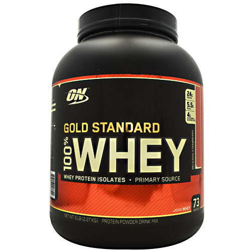 Optimum Nutrition Gold Standard 100% Whey - Delicious Strawberry - 5 lb - 748927028690