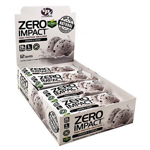 VPX Zero Impact Bar - Cookies & Cream - 12 Bars - 610764015105