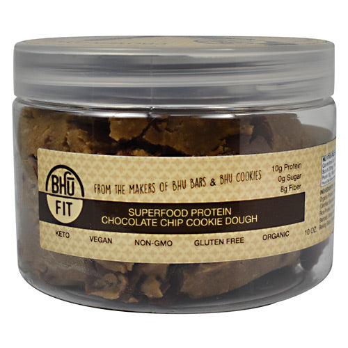 Bhu Foods BHU FIT Protein Cookie Dough - Chocolate Chip - 10 oz - 858087006220