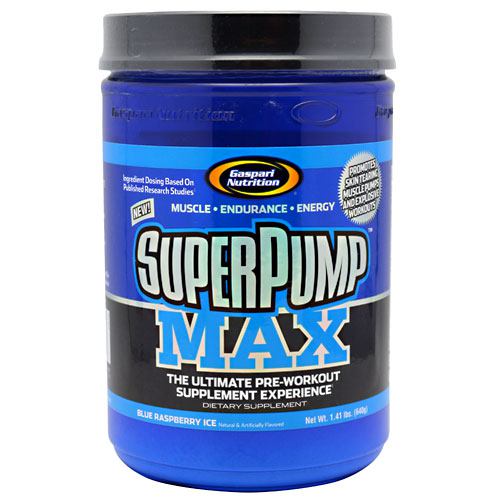 Gaspari Nutrition SuperPump MAX - Blue Raspberry Ice - 40 Servings - 646511007215