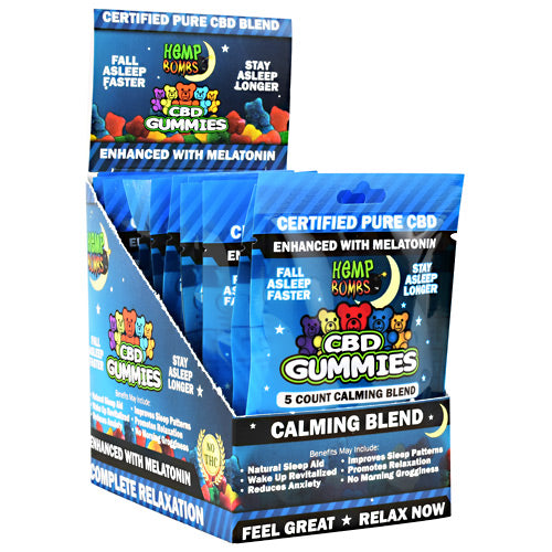 Hemp Bombs CBD Gummies with Melatonin - 12 ea - 721782748330