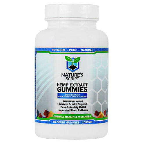 Natures Script Hemp Extract Gummies - 70 ea - 721782746596