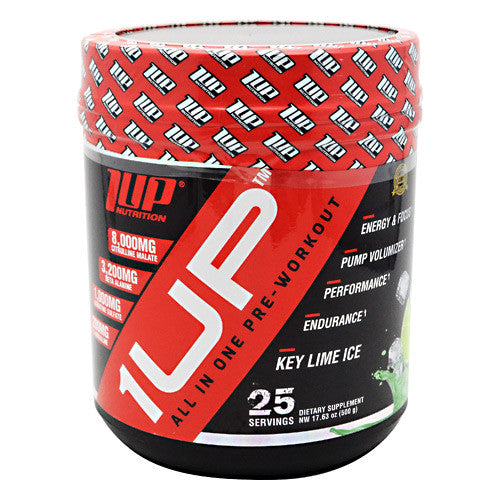 1 UP Nutrition All In One Pre-Workout - Key Lime Ice - 25 Servings - 653341001160