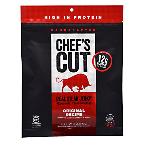 Chefs Cut Real Jerky Real Steak Jerky - Original Recipe - 2.5 oz - 858959005009