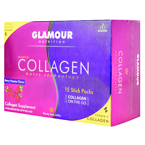 Midway Labs Glamour Nutrition Collagen - Berry Passion - 15 ea - 813236024128