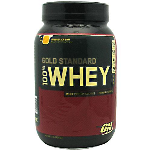 Optimum Nutrition Gold Standard 100% Whey - Banana Cream - 2 lb - 748927029567