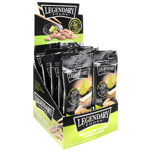 Legendary Foods Seasoned Almonds - Wasabi Soy Sauce - 12 ea - 852763008799