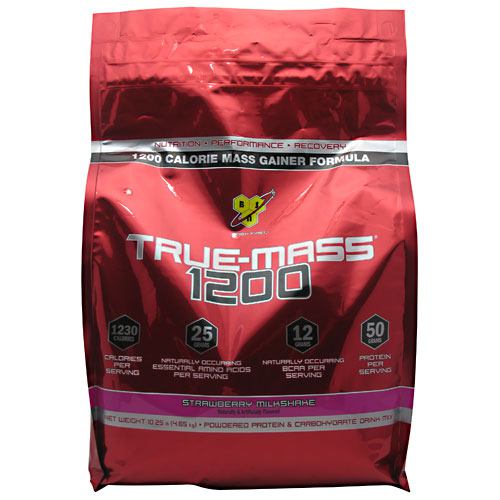 BSN True Mass 1200 - Strawberry Milkshake - 10.25 lb - 834266006526