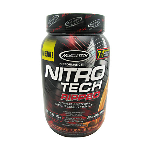 Muscletech Performance Series Nitro Tech Ripped - Chocolate Fudge Brownie - 2 lb - 631656709445