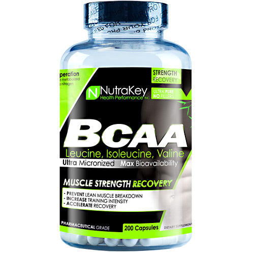 Nutrakey BCAA 1500 - 200 Capsules - 628586709416