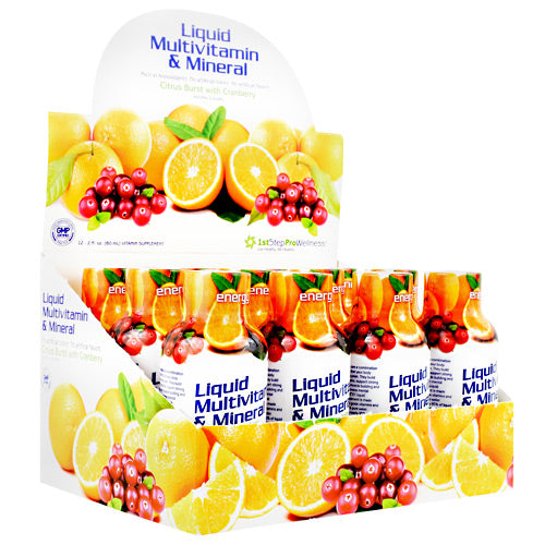 High Performance Fitness Liquid Multi-Vitamin & Mineral - Citrus Burst with Cranberry - 12 Bottles - 673131100484