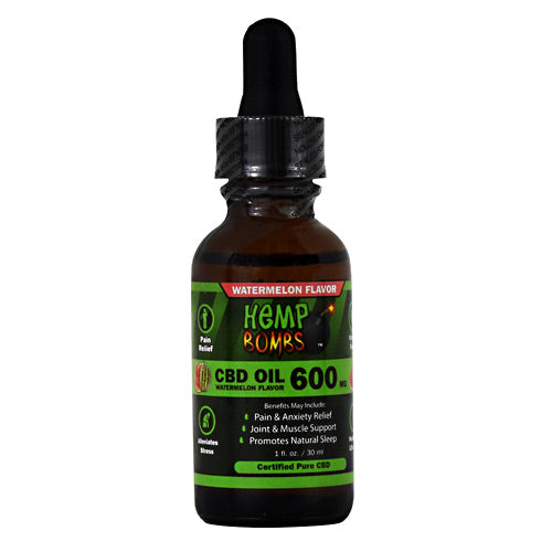 Hemp Bombs CBD Oil - Watermelon - 600 mg - 748079972049