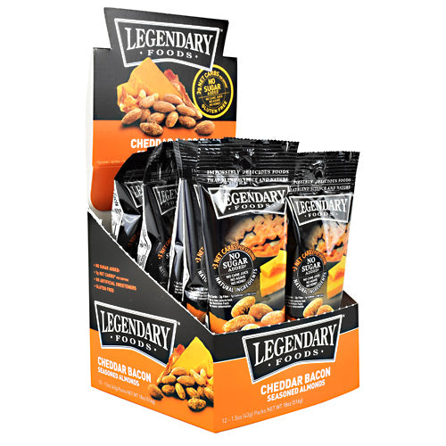 Legendary Foods Seasoned Almonds - Cheddar Bacon - 12 ea - 856161006319