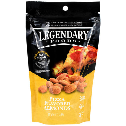 Legendary Foods Seasoned Almonds - Pizza - 4 oz - 850001533034