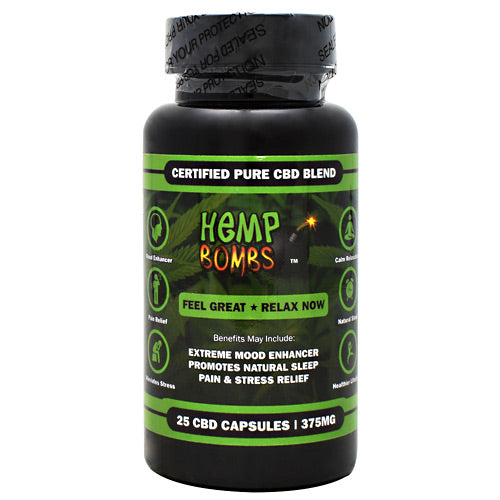 Hemp Bombs CBD Capsules - 375 mg - 758763247346