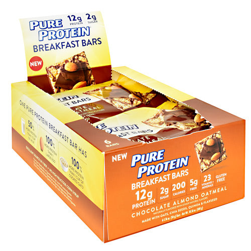 Pure Protein Breakfast Bars Breakfast Bar - Chocolate Almond Oatmeal - 1 Bars - 749826792347