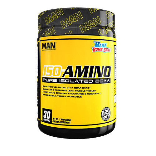 MAN Sports Iso-Amino - Blue Bomb-Sicle - 30 Servings - 898684554540