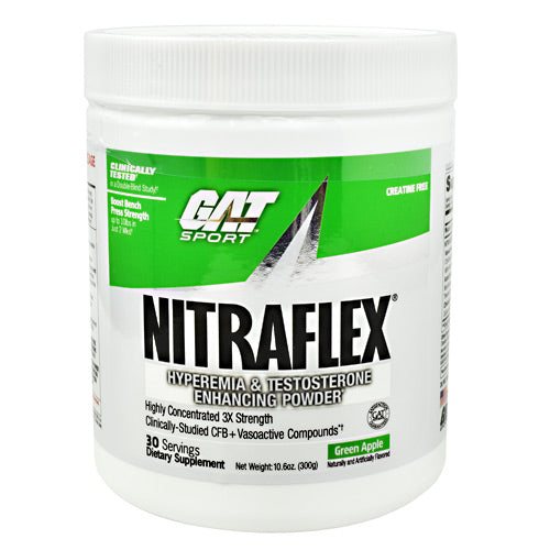 GAT Nitraflex - Green Apple - 30 Servings - 859613648884