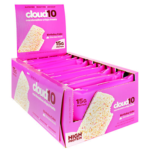 Beyond Better Foods Cloud 10 Marshmallow Crispy Treats - Birthday Cake - 10 ea - 855496008067