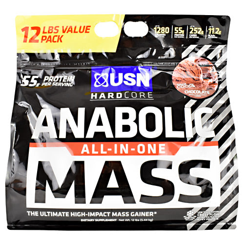 Usn Hardcore Anabolic Mass - Chocolate - 12 lb - 6009544909583