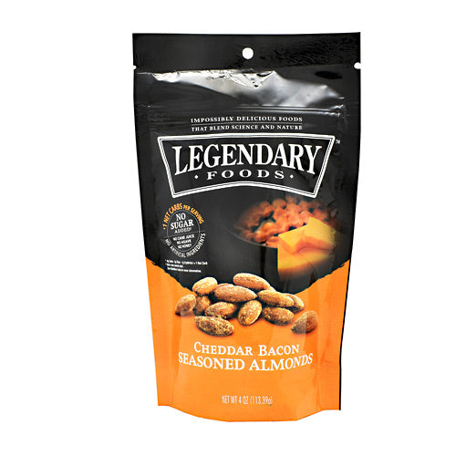 Legendary Foods Seasoned Almonds - Cheddar Bacon - 4 oz - 856161006029