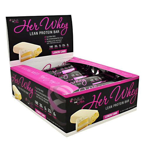 NLA For Her Her Whey Bar - Lemon Cake - 12 Bars - 670534684122