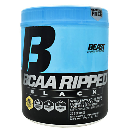 Beast Sports Nutrition Black BCAA Ripped - Iced Coffee - 20 Servings - 631312701011