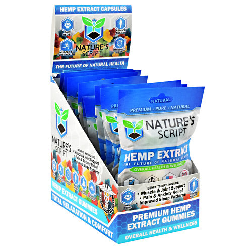 Natures Script Hemp Extract Gummies - 75 mg - 721782743045