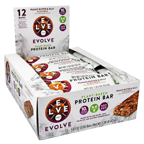 Cytosport Evolve Evolve Bar - Peanut Butter and Jelly - 12 Bars - 660726526262