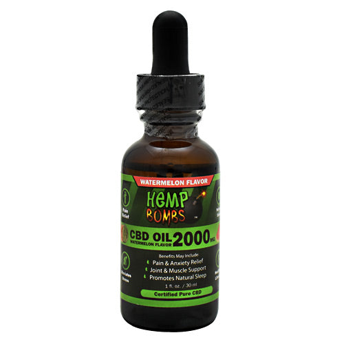 Hemp Bombs CBD Oil - Watermelon - 2000 mg - 748079972056