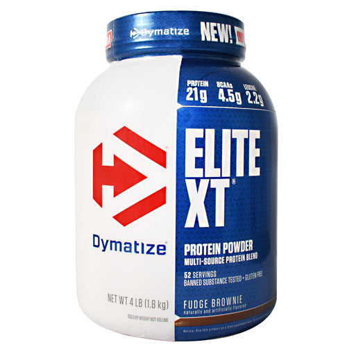 Dymatize Elite XT - Fudge Brownie - 4 lb - 705016891122