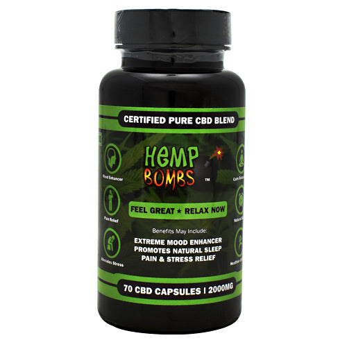 Hemp Bombs CBD Capsules - 2000 mg - 748079970755