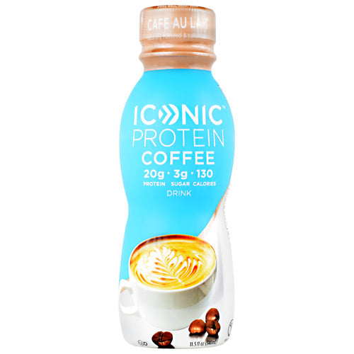 Iconic Protein Coffee Iconic Protein Drink - Cafe Au Lait - 12 Bottles - 853650004221